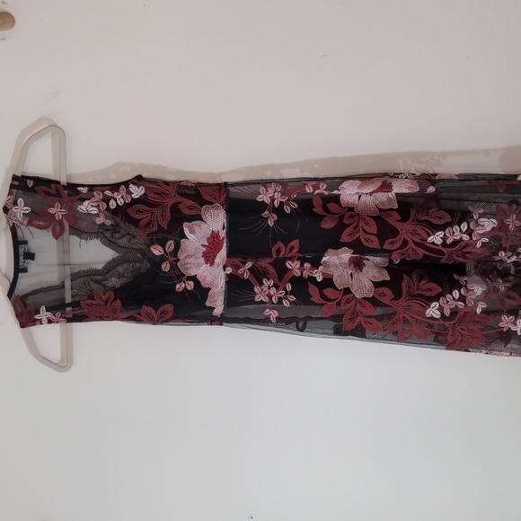 LULUS Work The Bloom Embroidered Maxi Dress xs - Picture 6 of 7